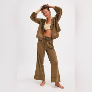 Free People intimately sweet as roses lounge set